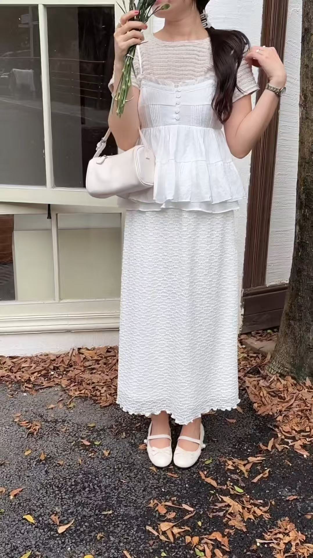 HELLO MILK TEE- 86838   圓領上衣