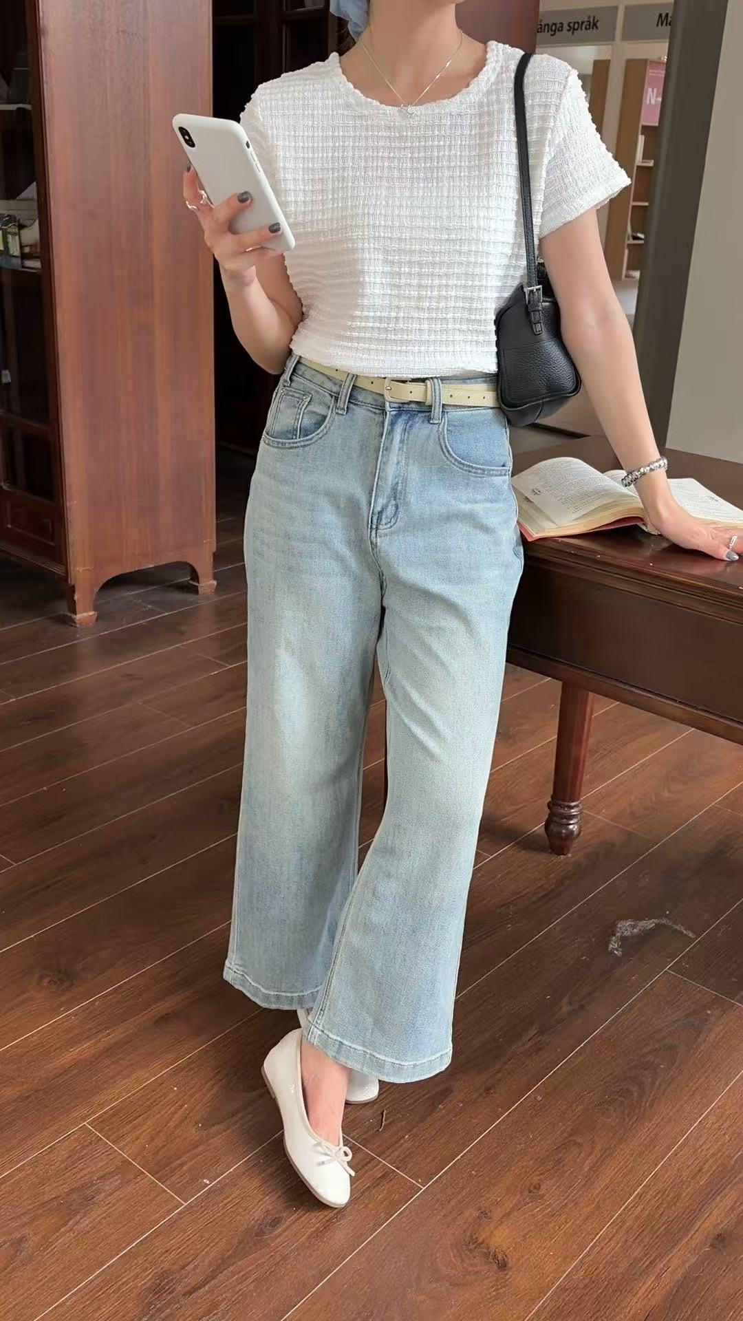 HELLO MILK TEE- 86838   圓領上衣