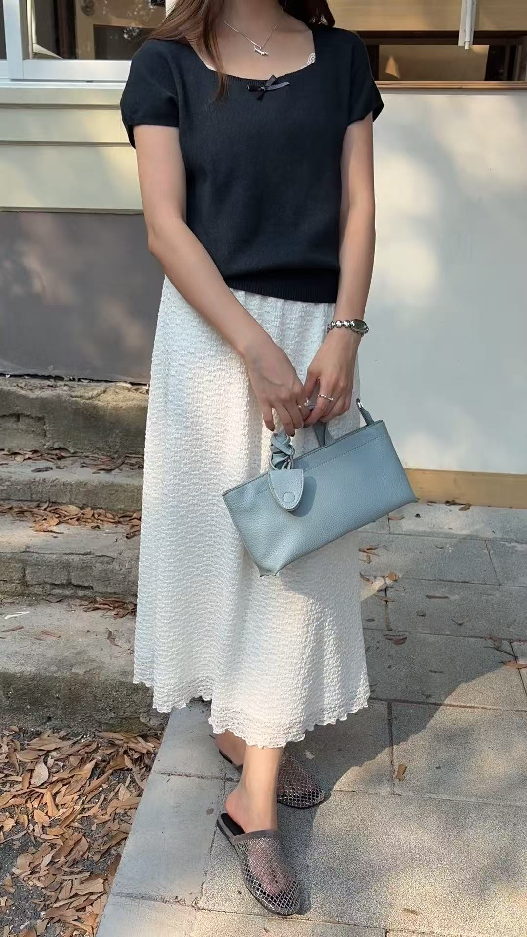 HELLO MILK TEE- 86875   方領上衣