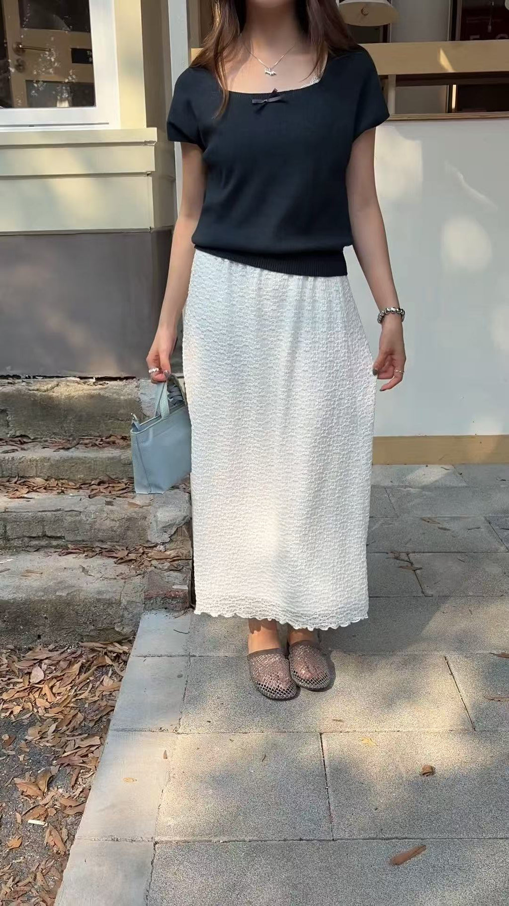 HELLO MILK TEE- 86875   方領上衣