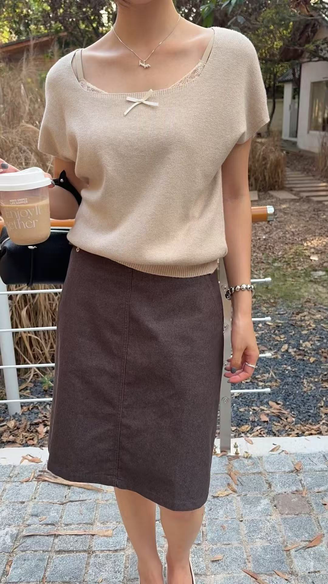 HELLO MILK TEE- 86875   方領上衣