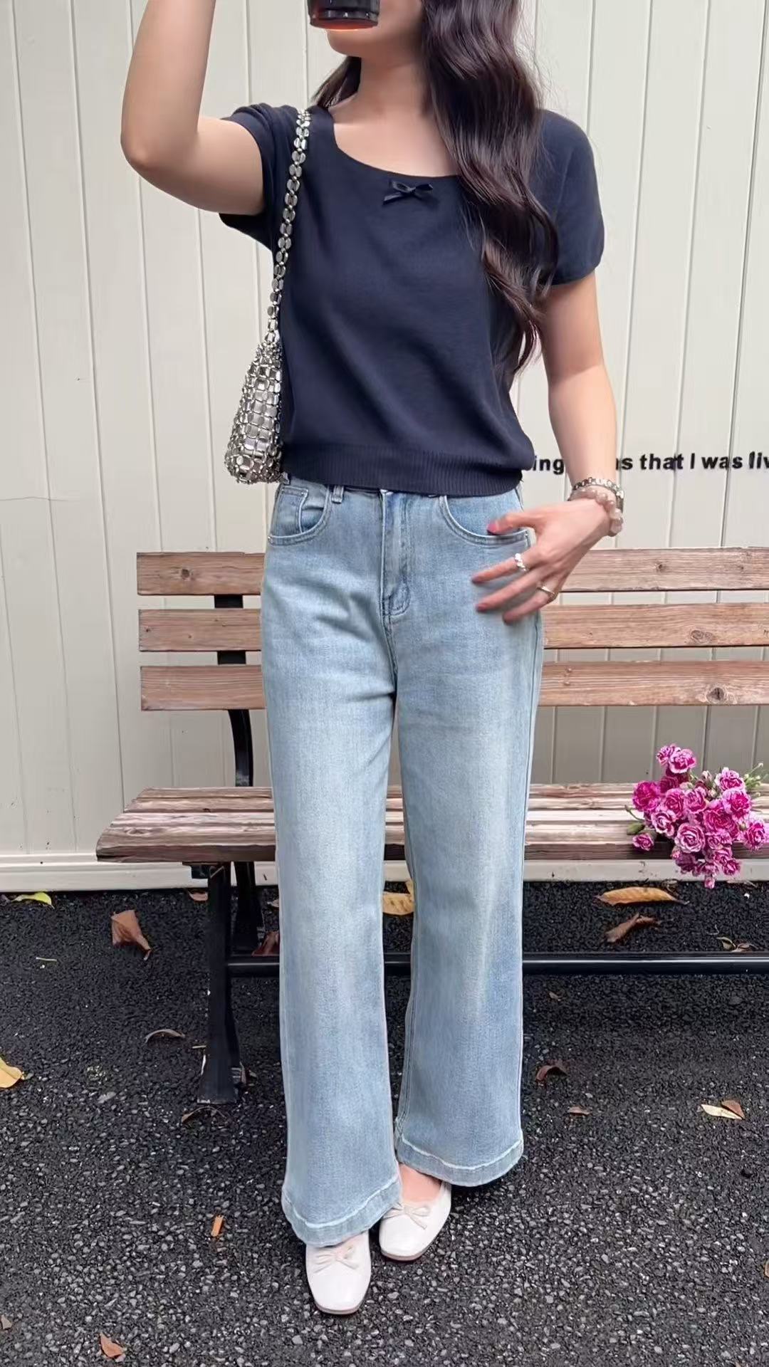 HELLO MILK TEE- 86875   方領上衣