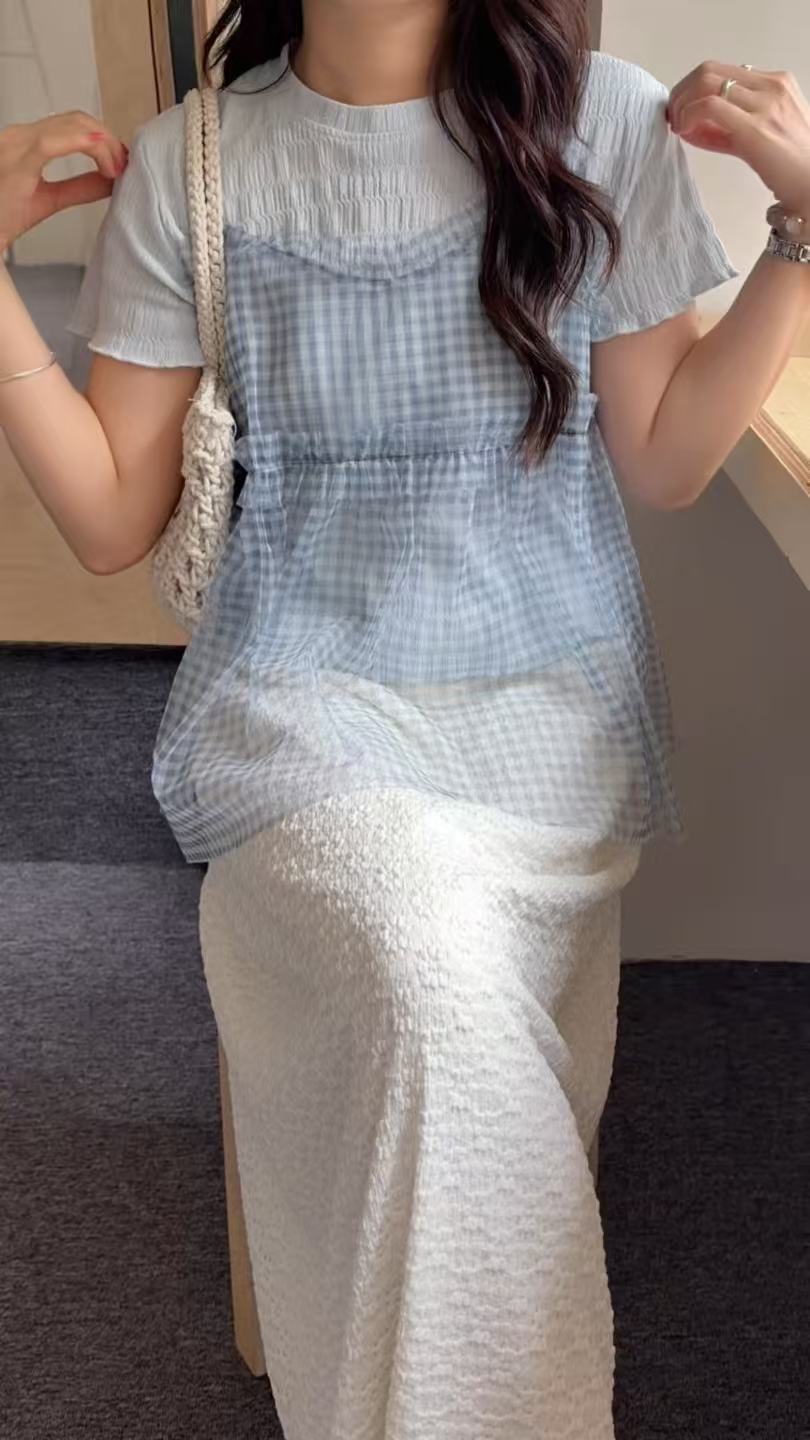 HELLO MILK TEE- 86880   淨版圓領衫