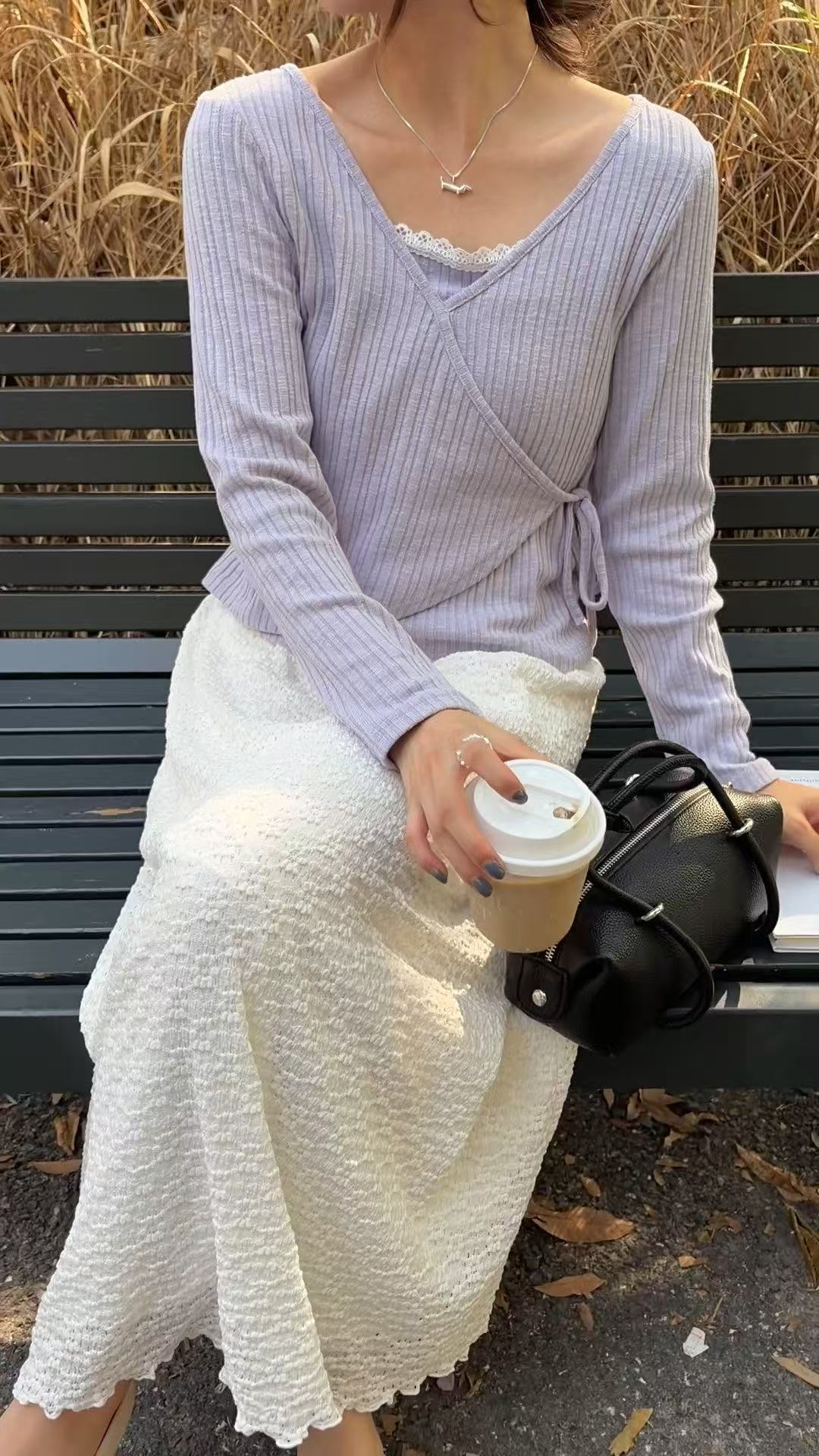 HELLO MILK TEE- 86931   假兩件上衣