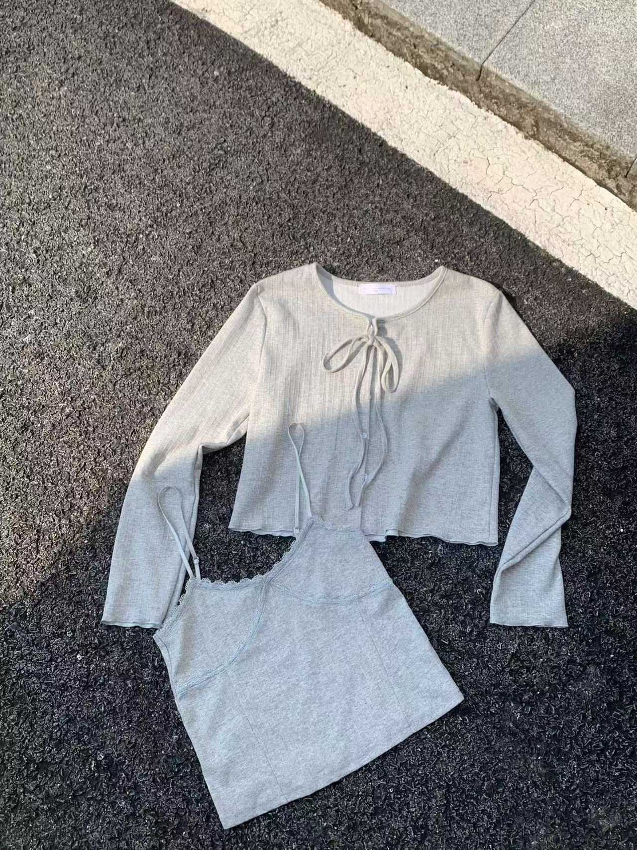 HELLO MILK TEE- 86923 綁帶套裝