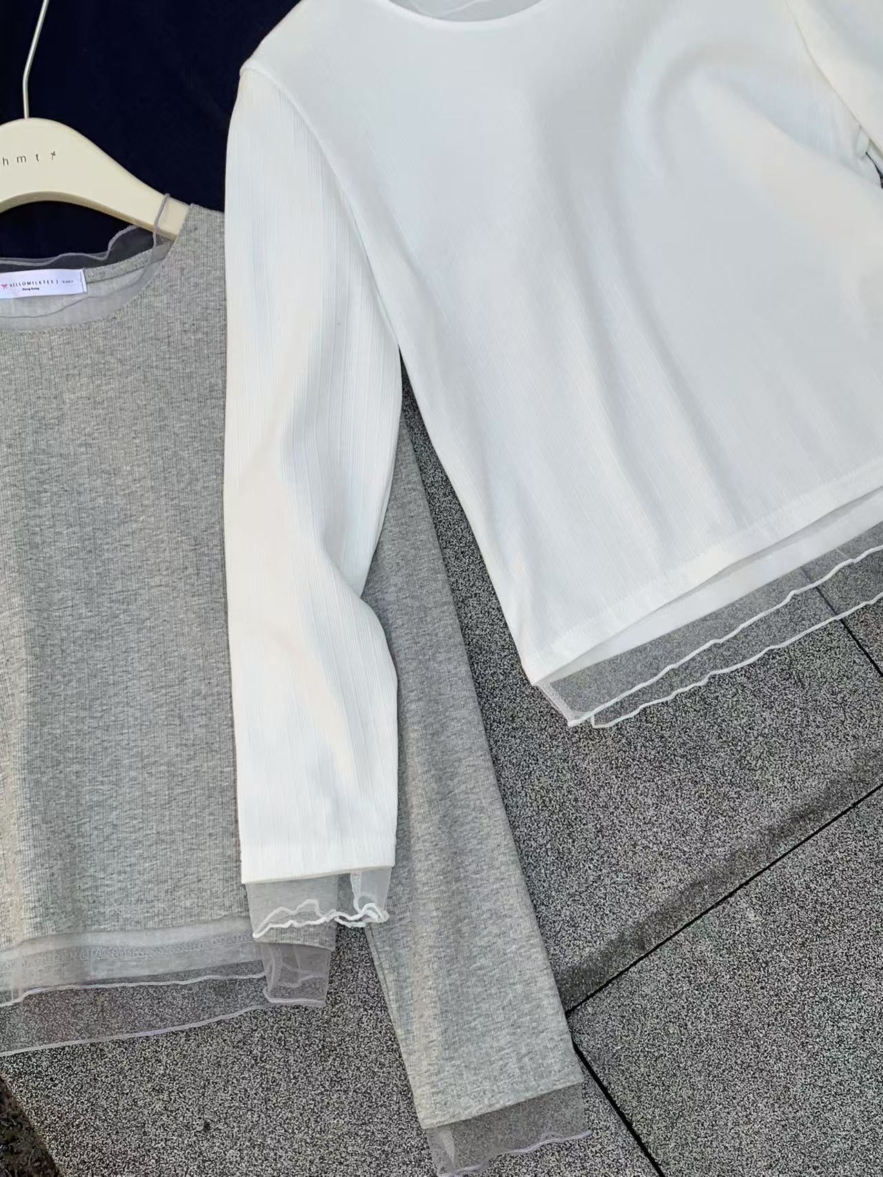 HELLO MILK TEE- 86927 磨毛小衫
