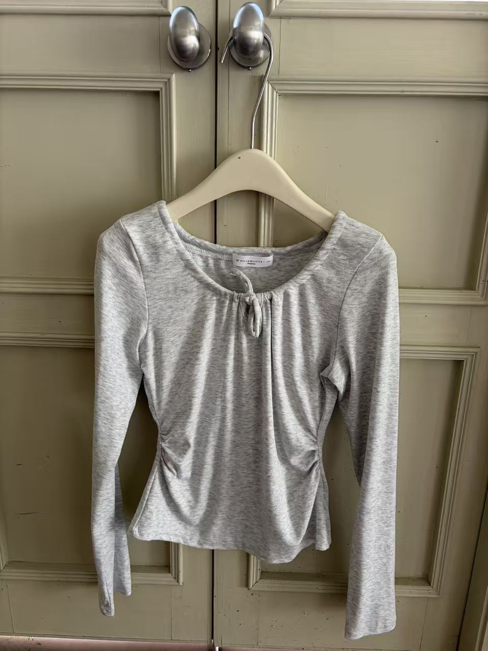 HELLO MILK TEE- 86971 百搭抽繩衫