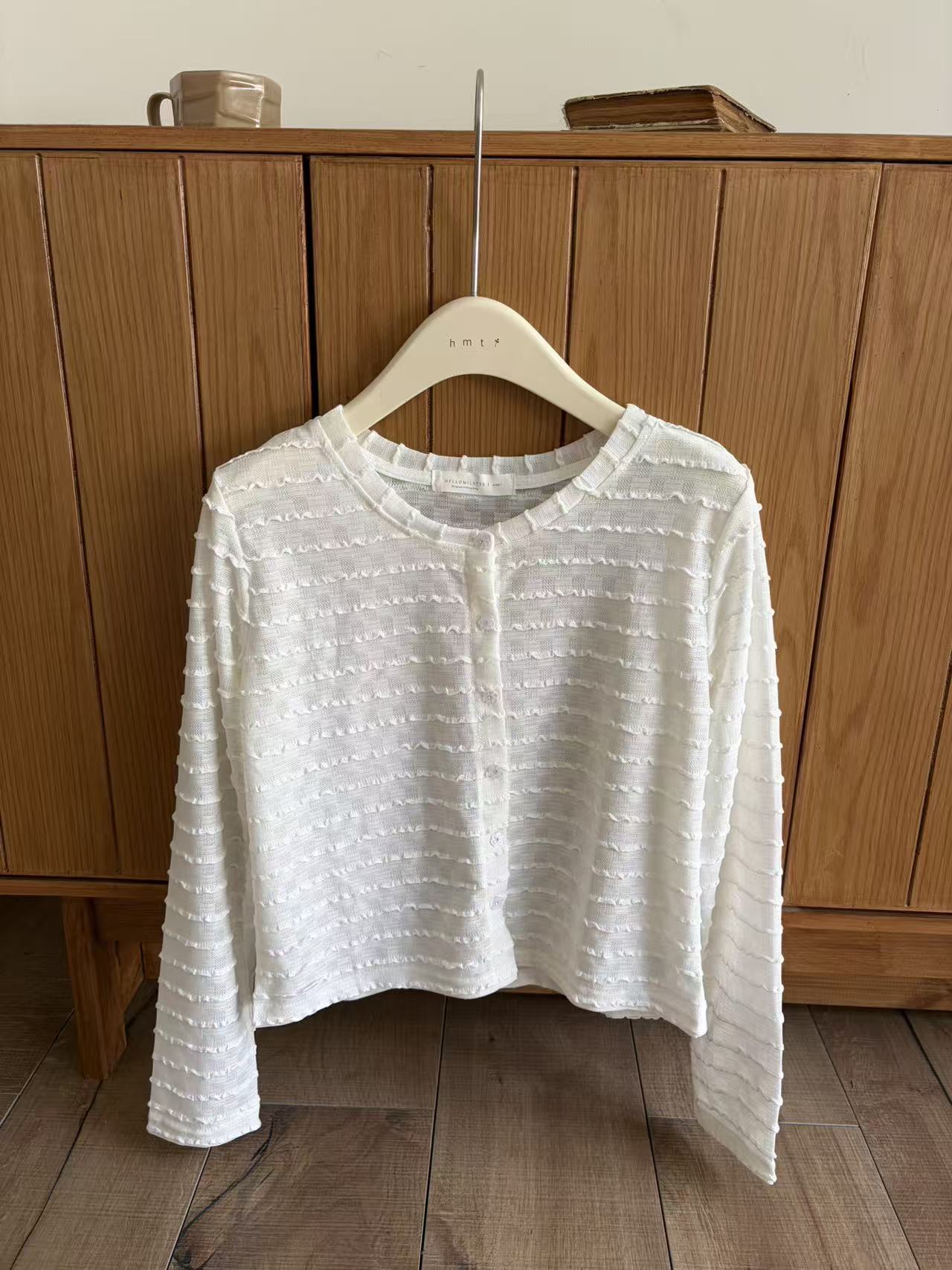 HELLO MILK TEE- 86918 圓領開衫