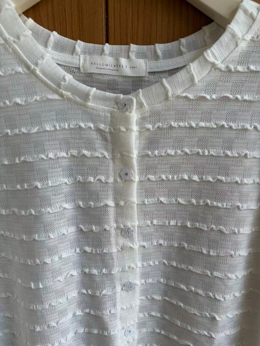 HELLO MILK TEE- 86918 圓領開衫