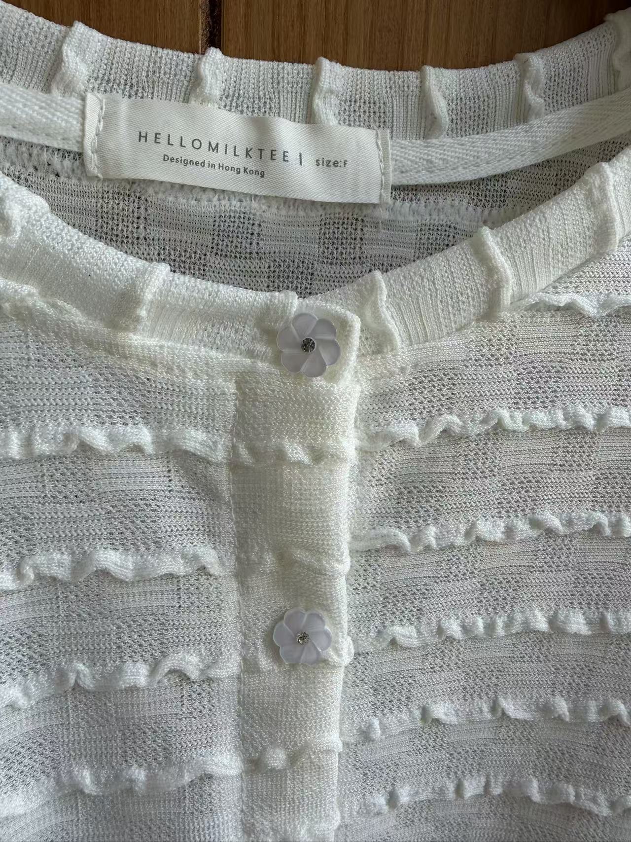 HELLO MILK TEE- 86918 圓領開衫