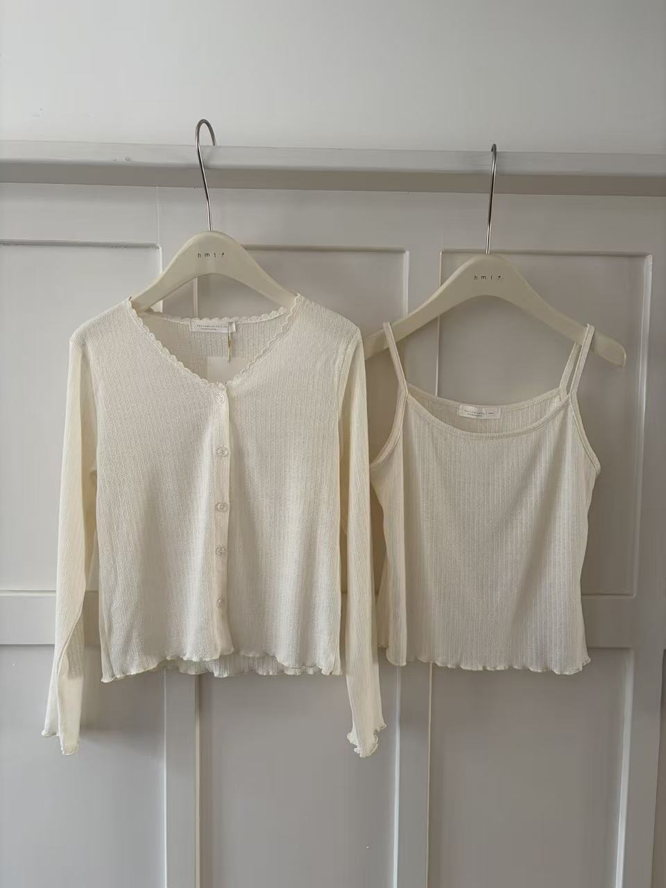 HELLO MILK TEE- 86919 花邊套裝