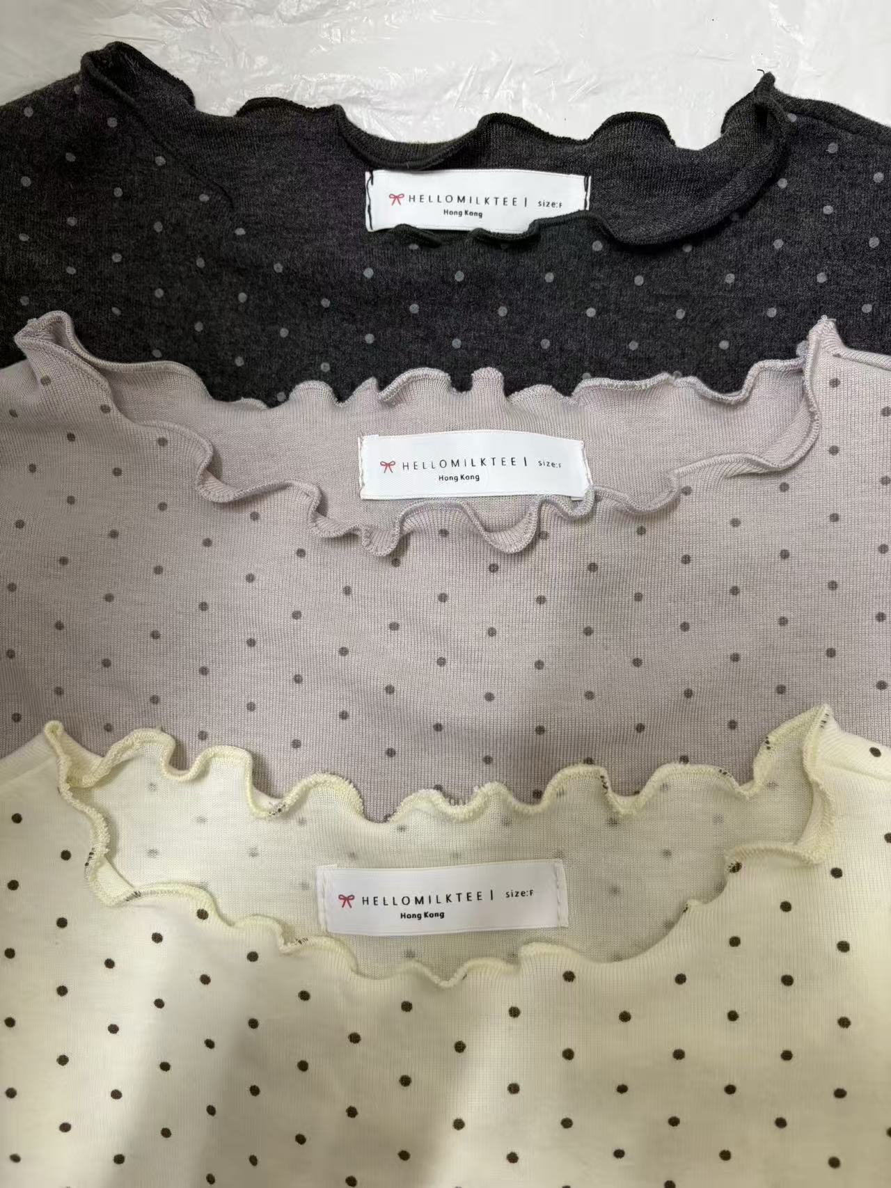 HELLO MILK TEE- 86981 韓系小衫