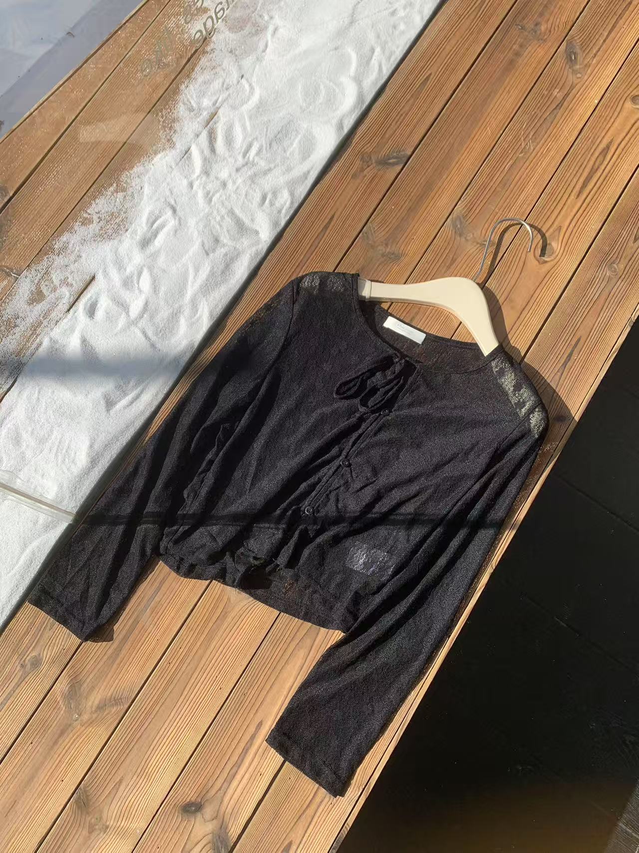HELLO MILK TEE- 86932 簡約開衫