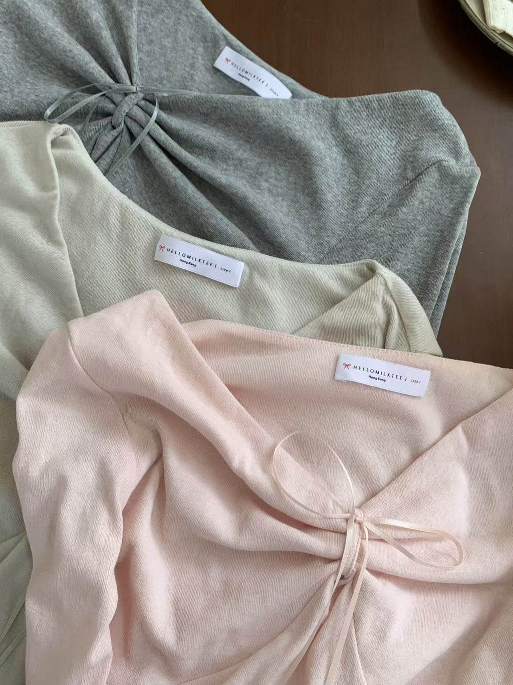 HELLO MILK TEE- 86991 質感上衣