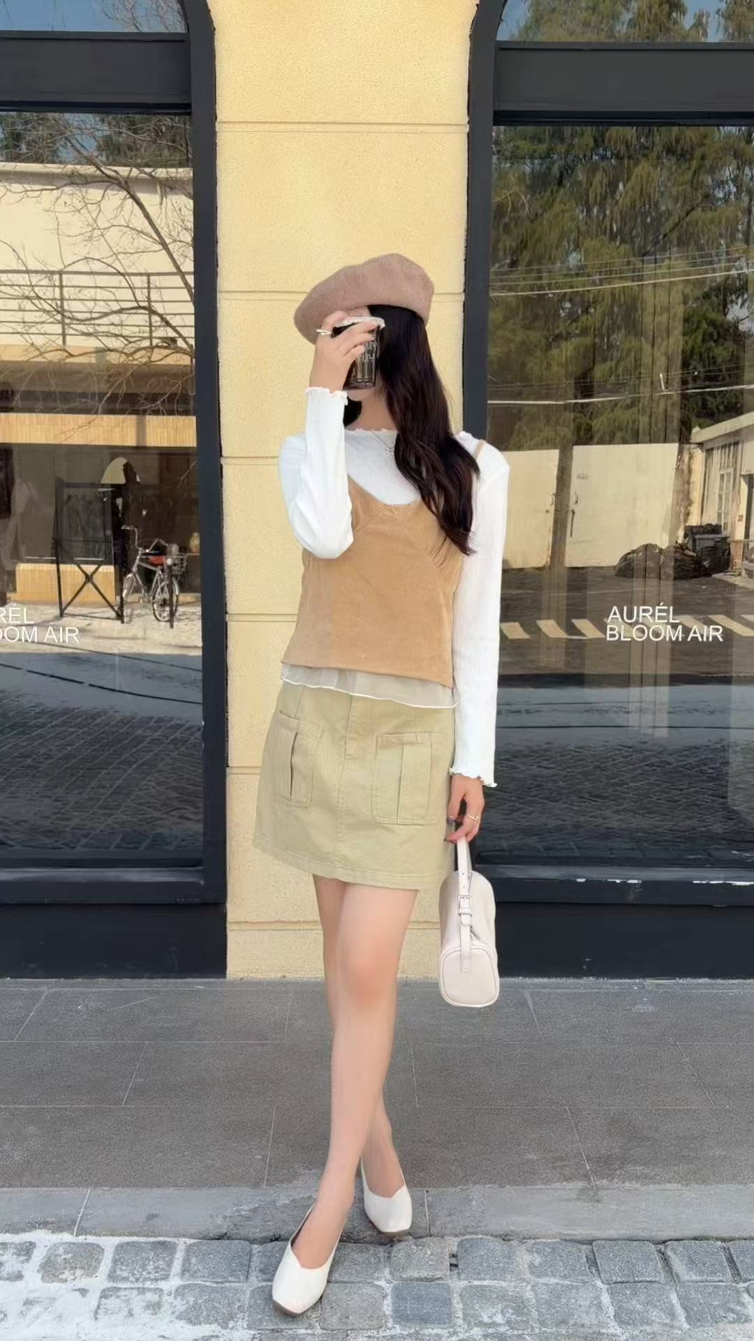 HELLO MILK TEE- 86905 韓系短裙