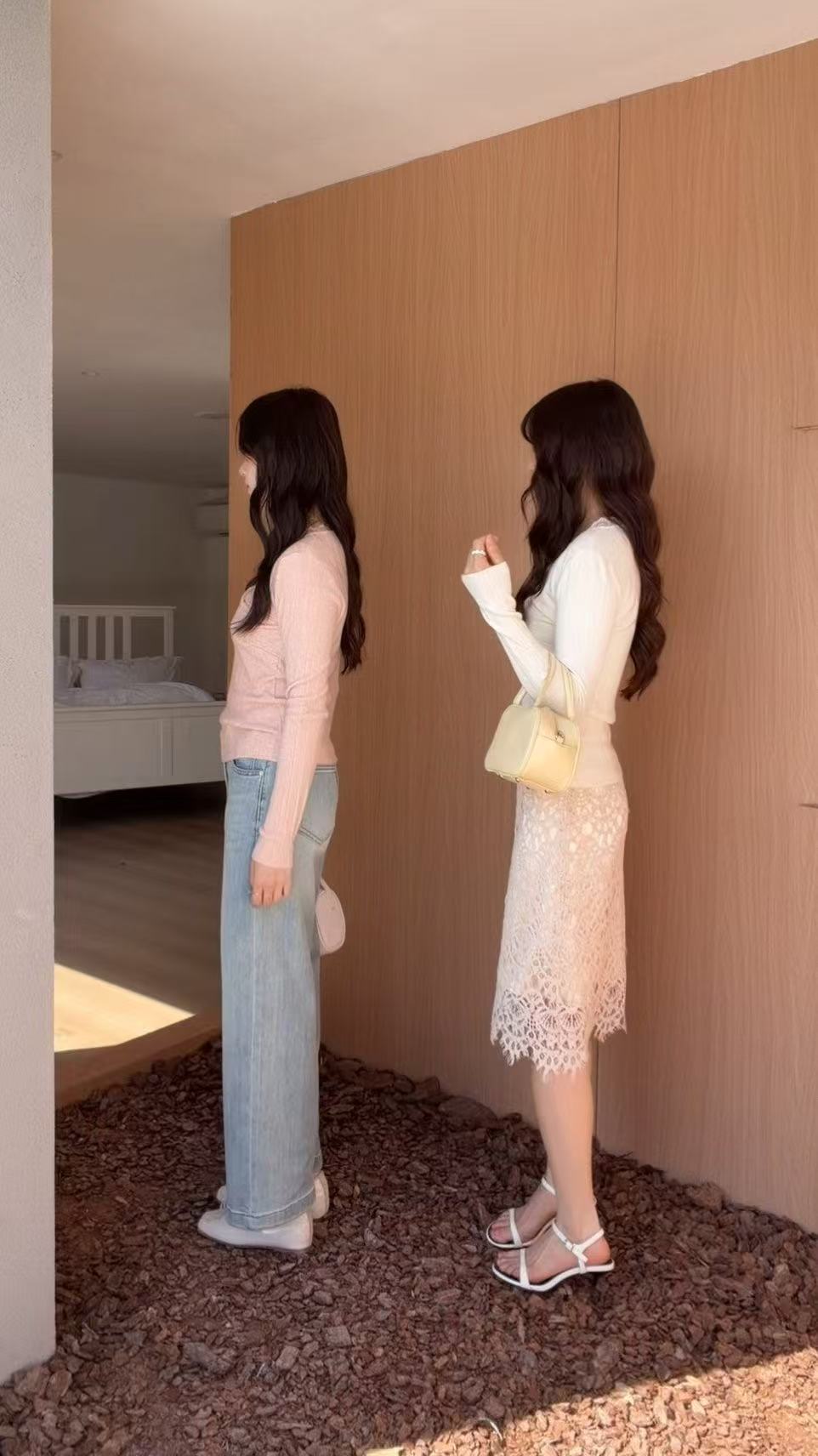 HELLO MILK TEE- 86943 蕾絲扭結衫