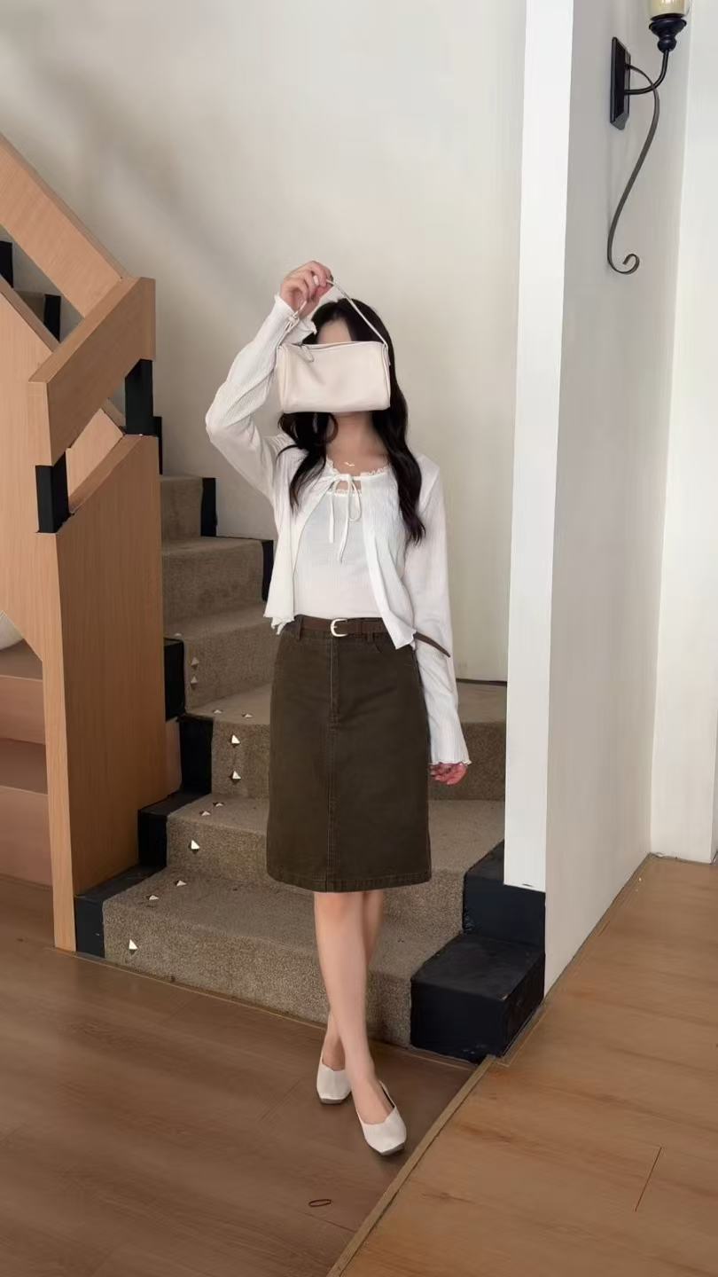 HELLO MILK TEE- 86922 韓系兩件套