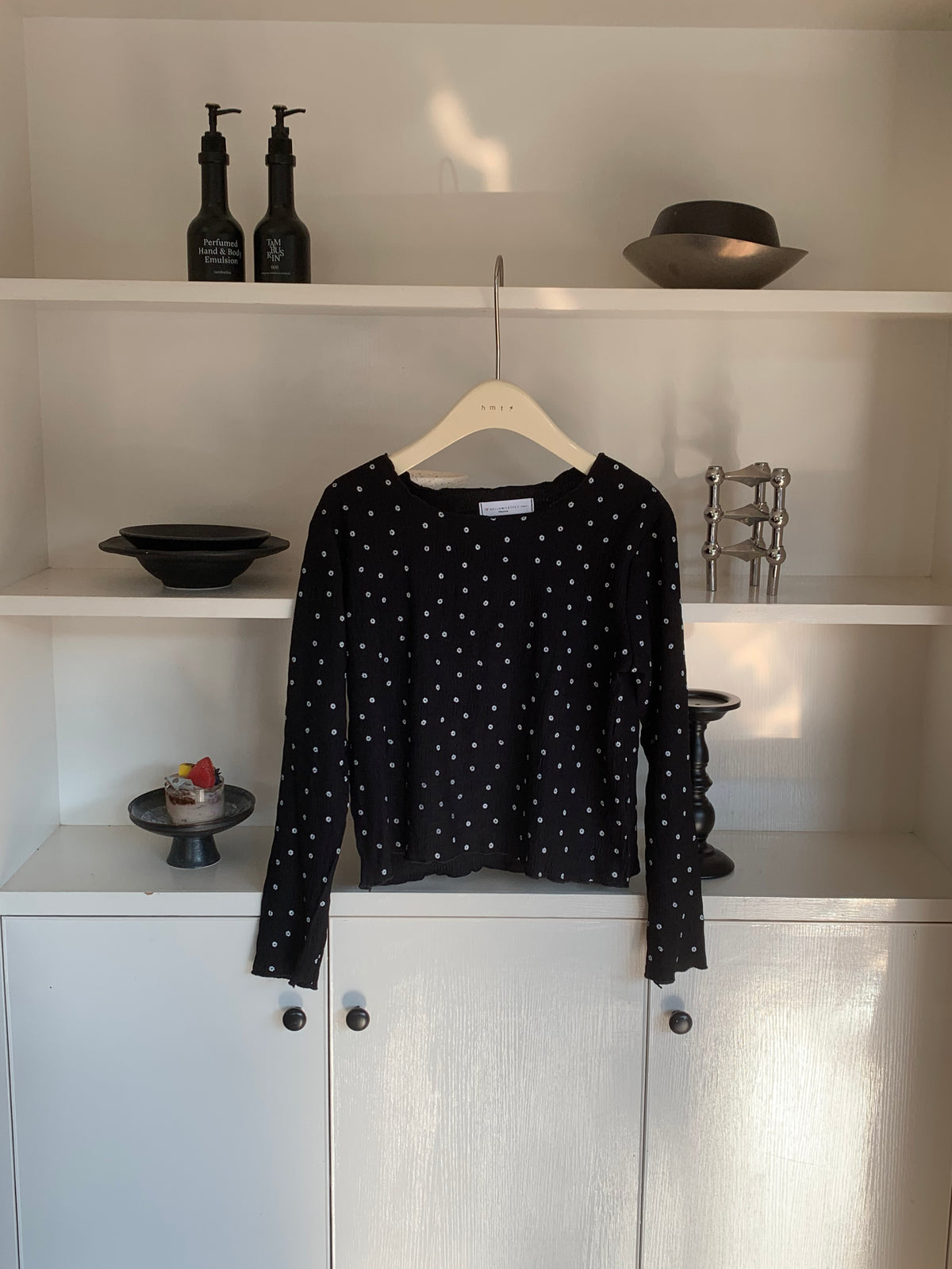 HELLO MILK TEE- 87042 碎花小衫