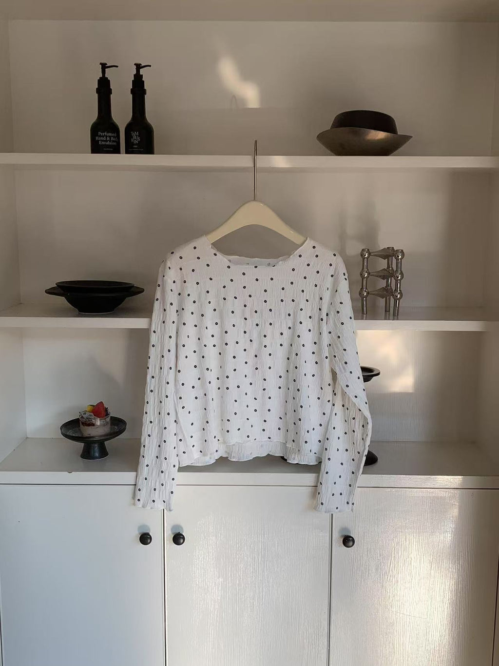 HELLO MILK TEE- 87042 碎花小衫