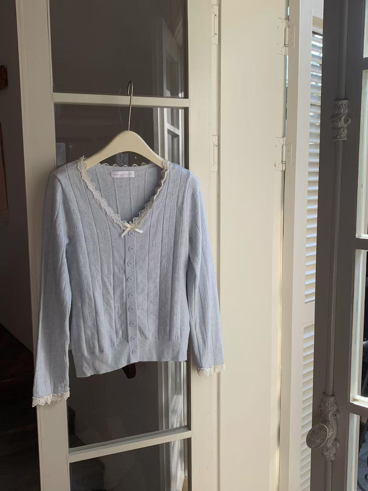 HELLO MILK TEE- 87010 花邊上衣