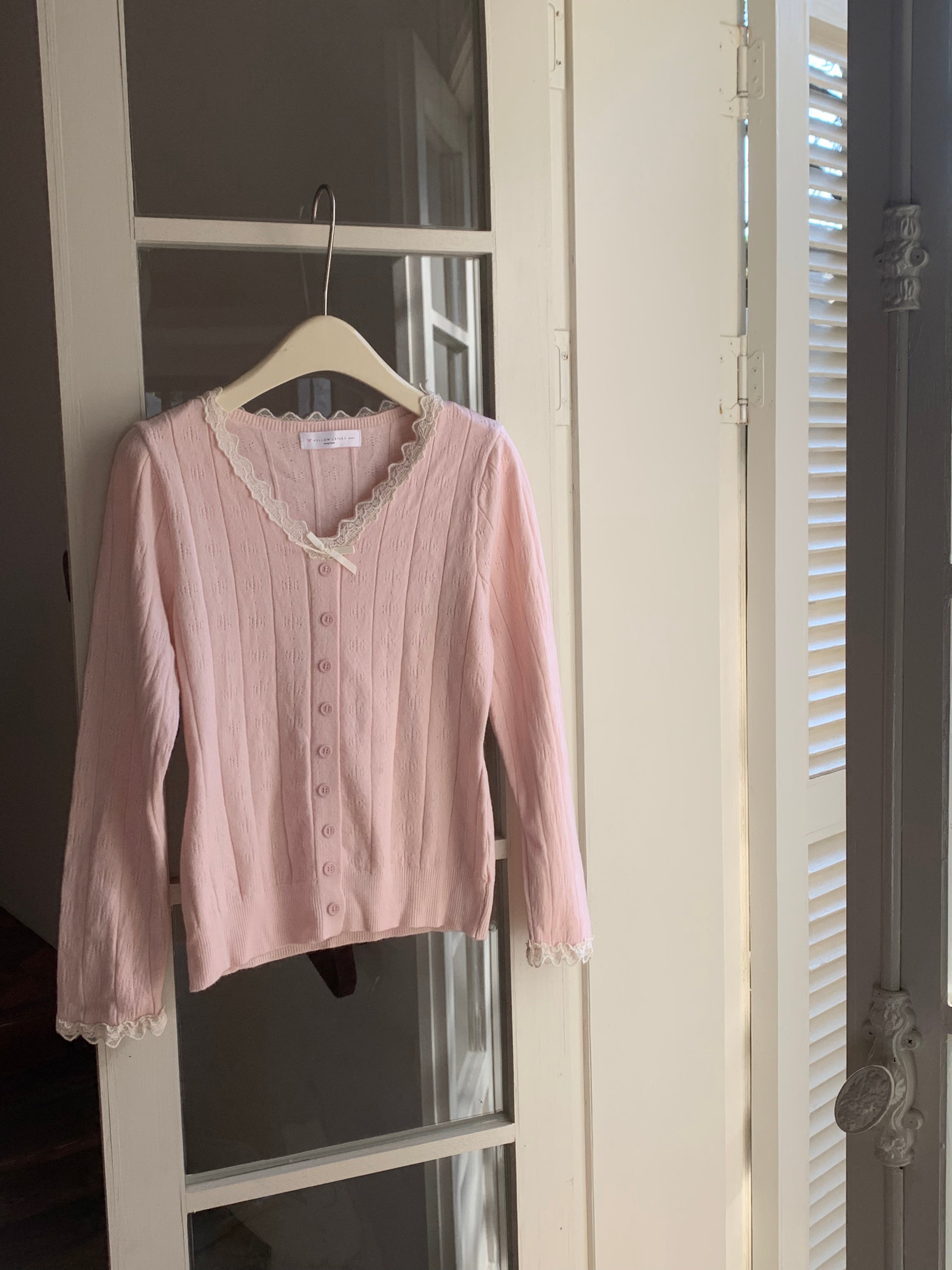 HELLO MILK TEE- 87010 花邊上衣