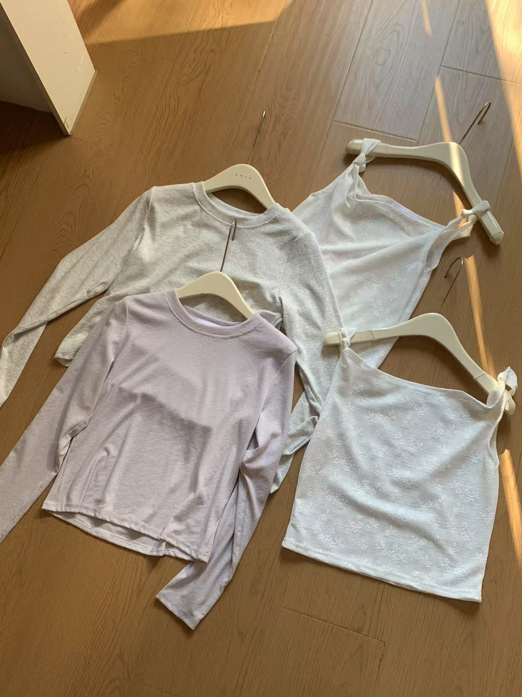 HELLO MILK TEE- 86987 簡約兩件套