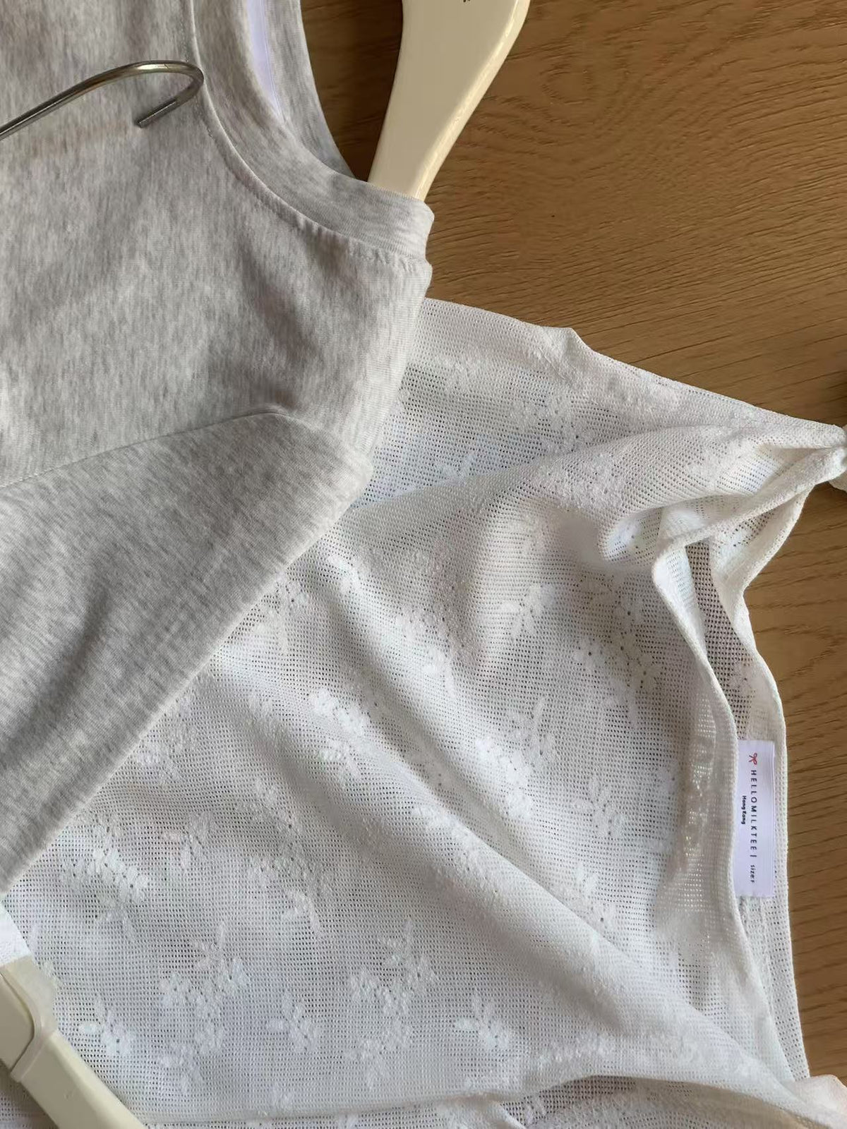 HELLO MILK TEE- 86987 簡約兩件套