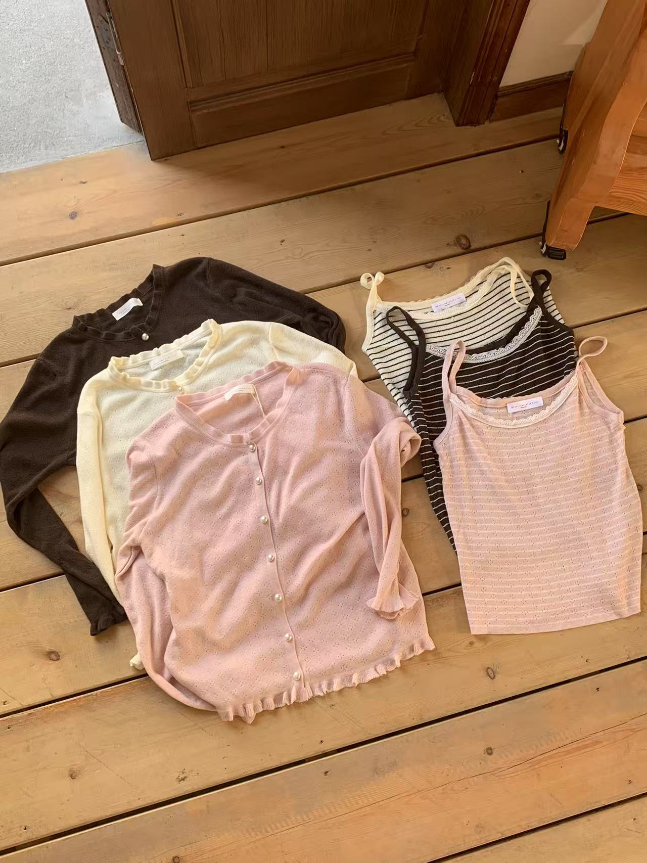 HELLO MILK TEE- 86877 韓系套裝