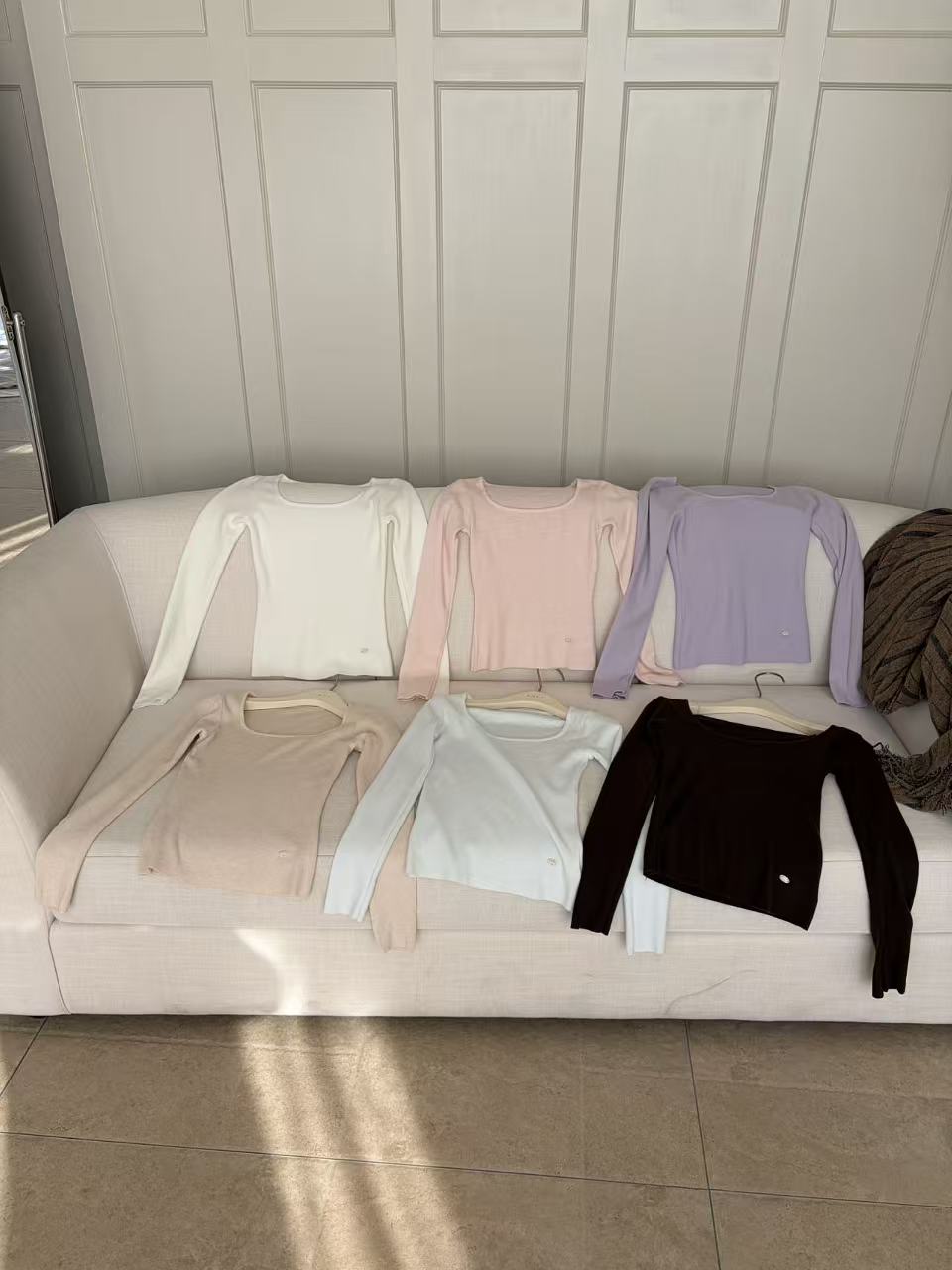 HELLO MILK TEE- 87004 方領小衫
