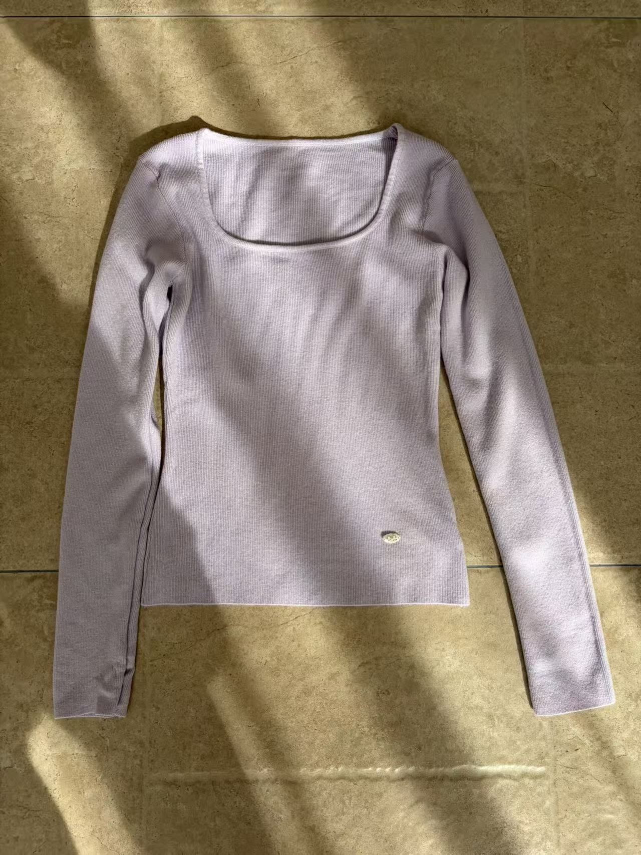 HELLO MILK TEE- 87004 方領小衫