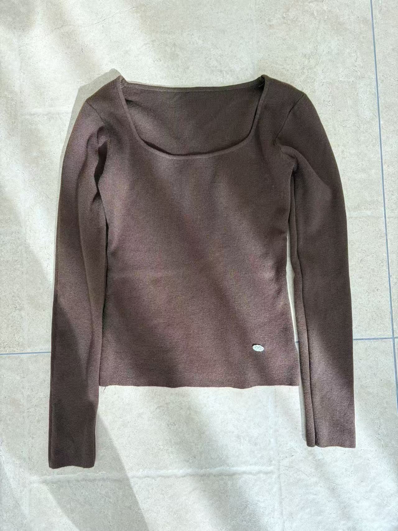 HELLO MILK TEE- 87004 方領小衫