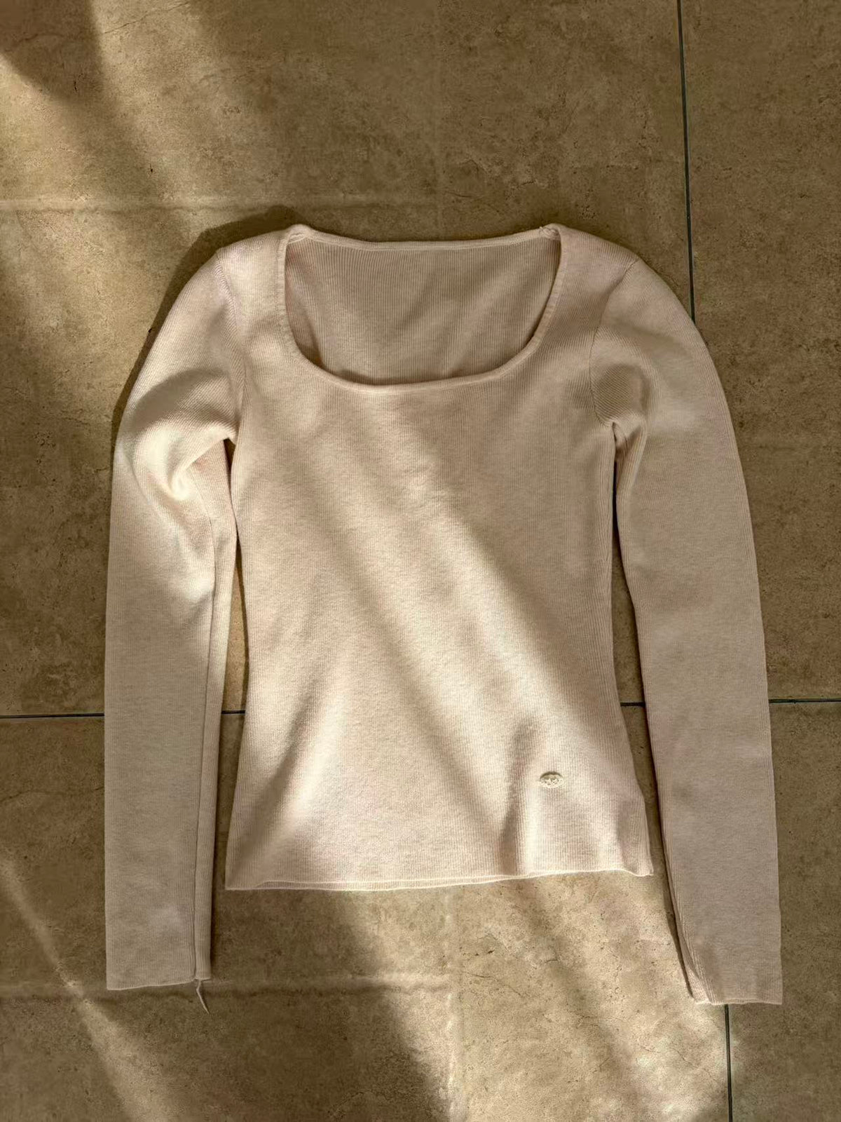 HELLO MILK TEE- 87004 方領小衫