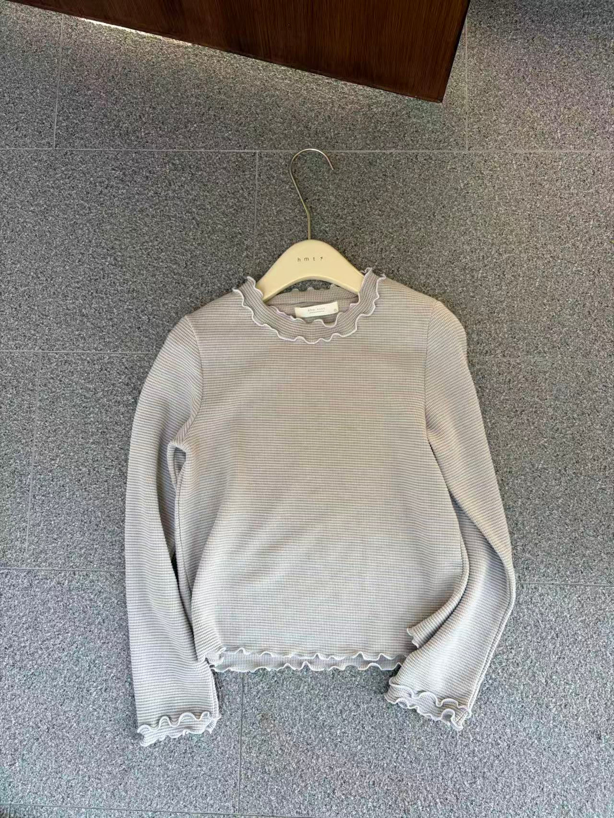 HELLO MILK TEE- 86997 雙層領上衣