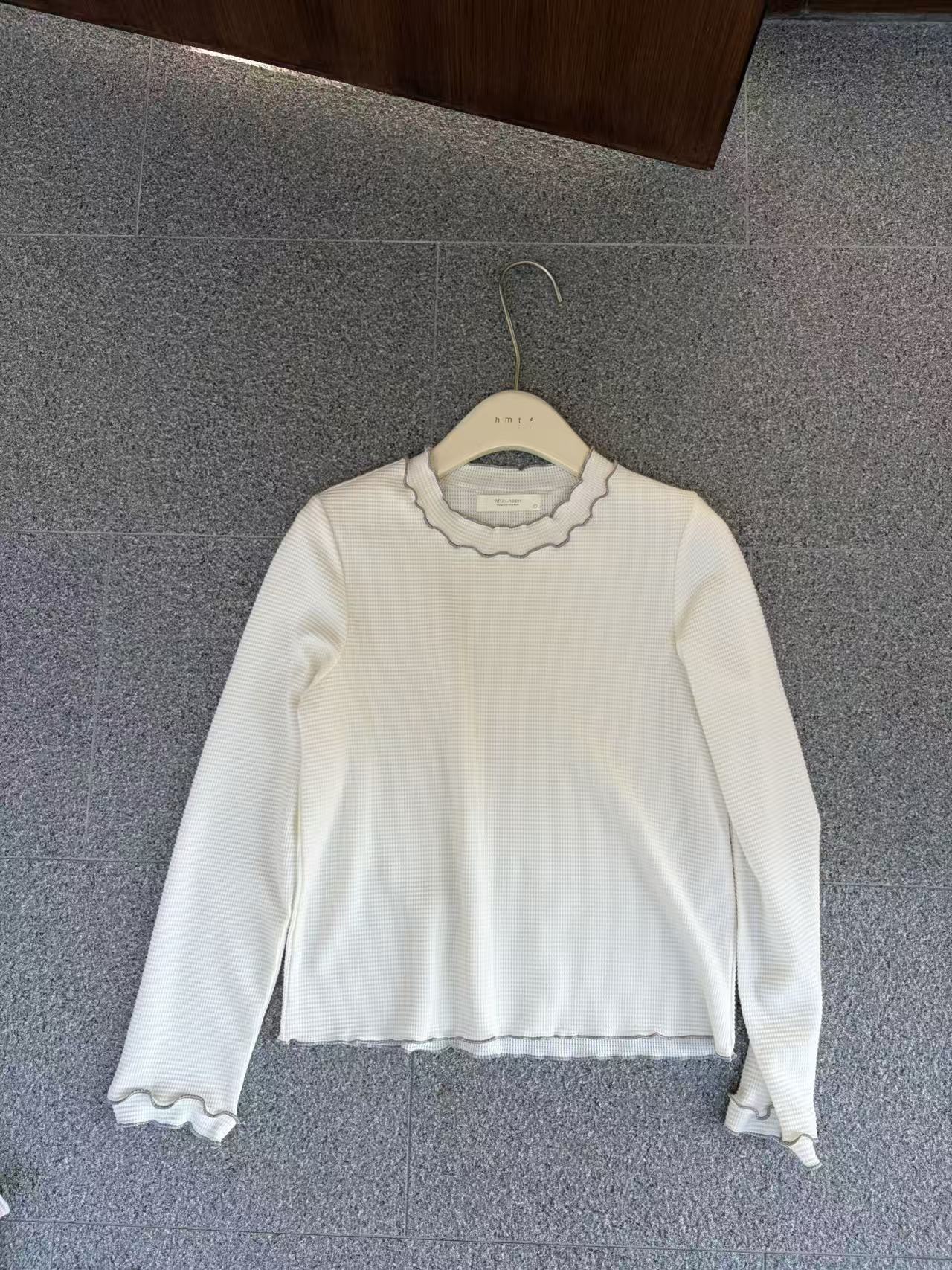 HELLO MILK TEE- 86997 雙層領上衣
