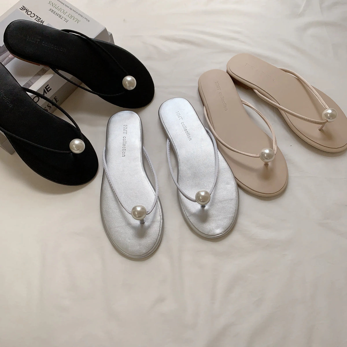 HELLO MILK TEE- 83324 珍珠拖鞋