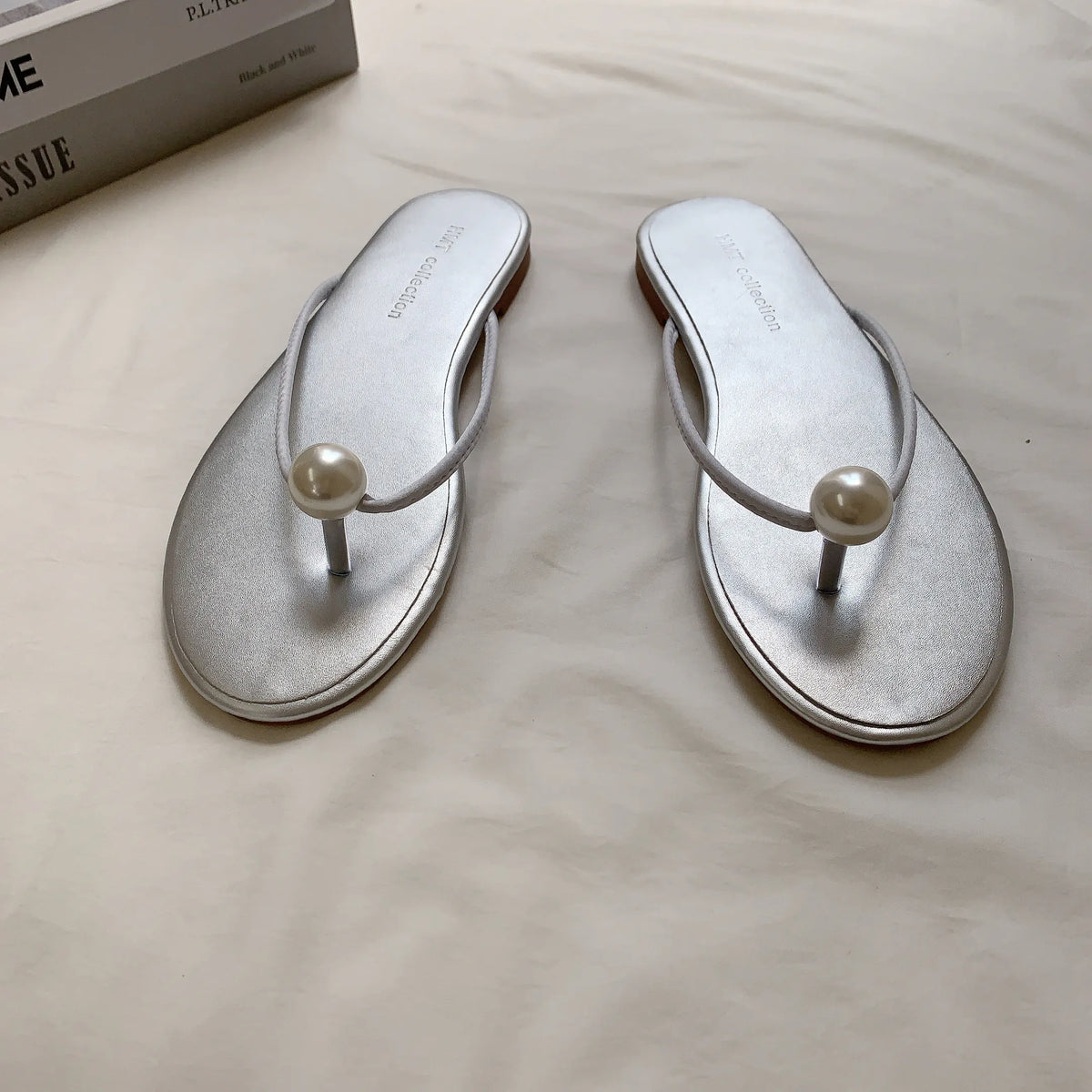 HELLO MILK TEE- 83324 珍珠拖鞋