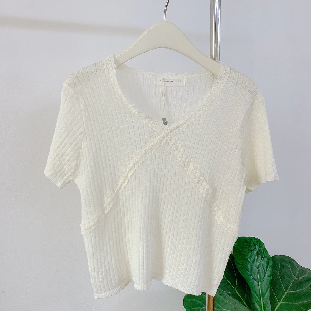 HELLO MILK TEE- 85095 百搭韓系衫