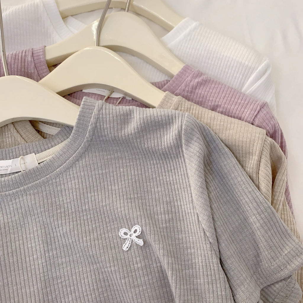 HELLO MILK TEE- 84506 蕾絲小衫