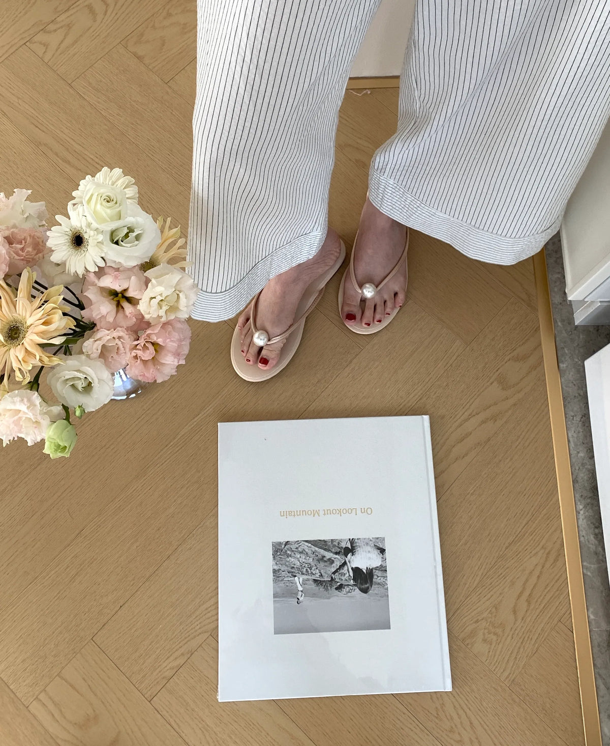 HELLO MILK TEE- 83324 珍珠拖鞋