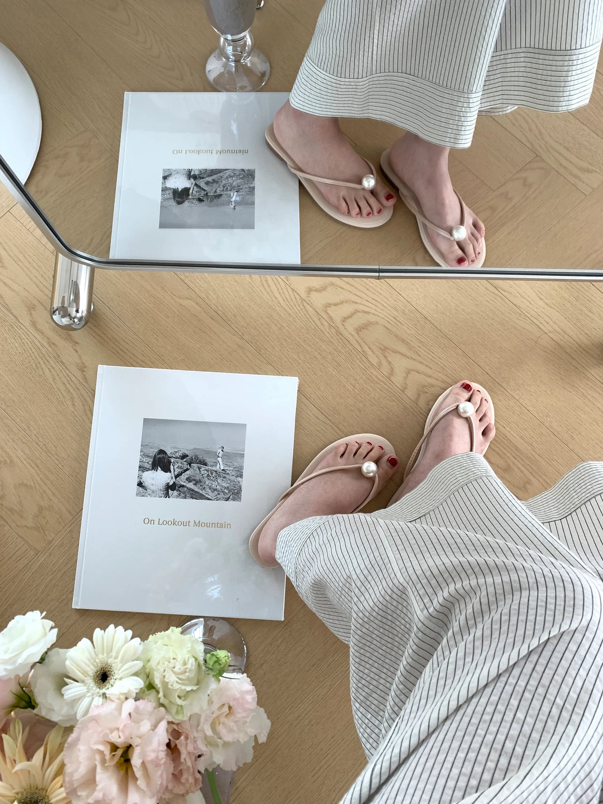 HELLO MILK TEE- 83324 珍珠拖鞋