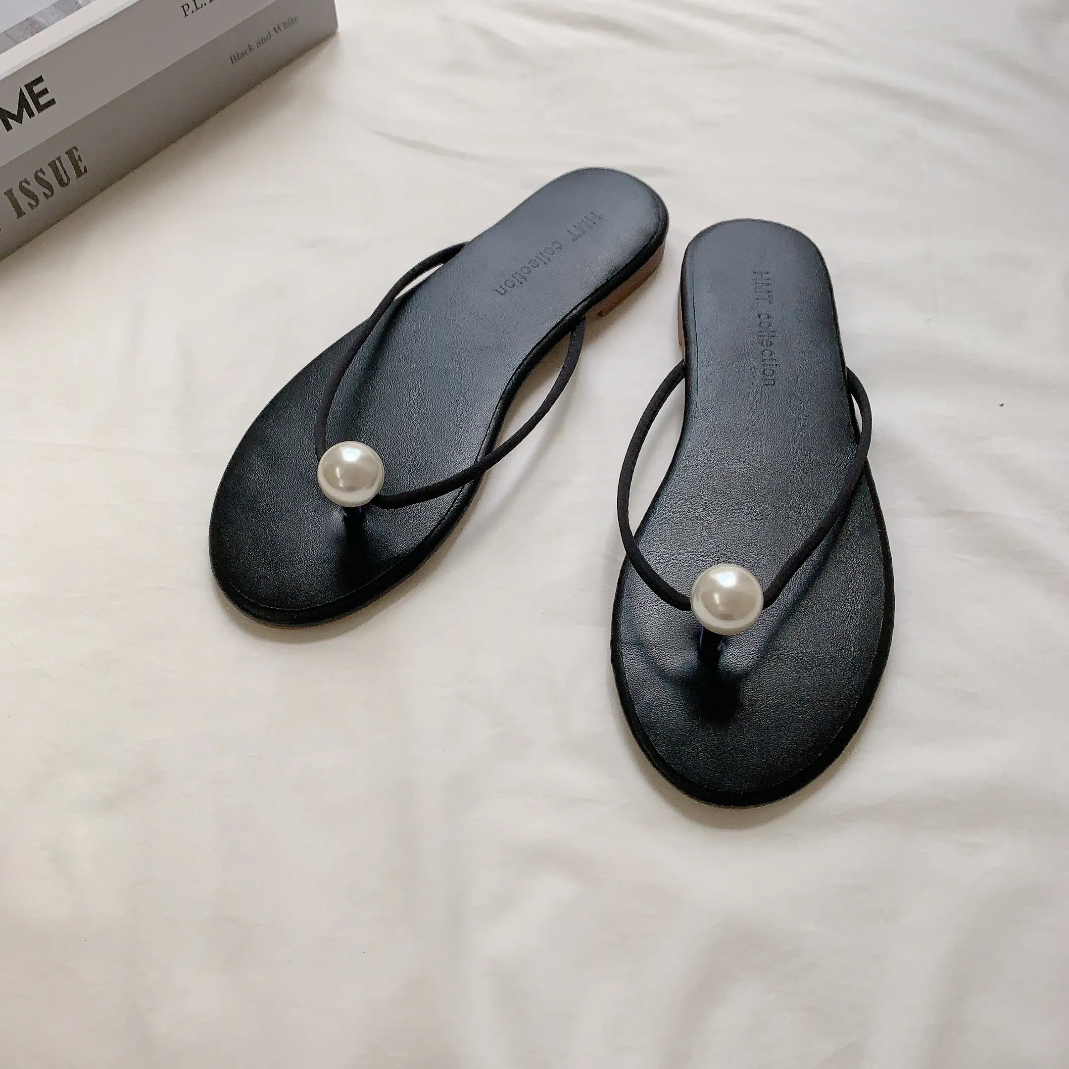 HELLO MILK TEE- 83324 珍珠拖鞋