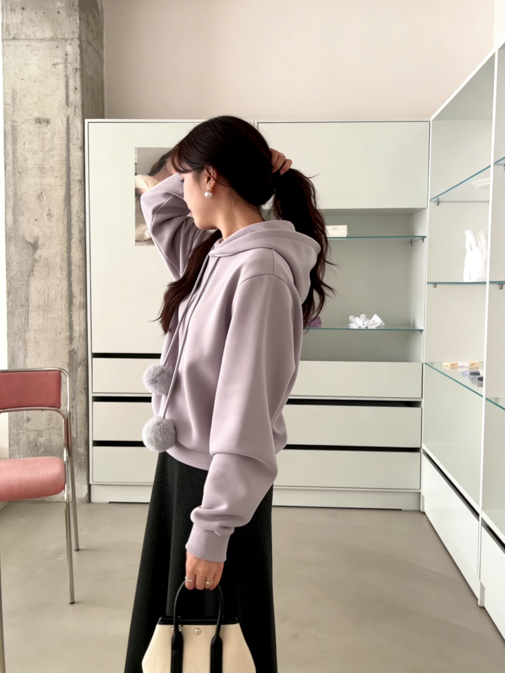 HELLO MILK TEE- 85853 連帽衛衣