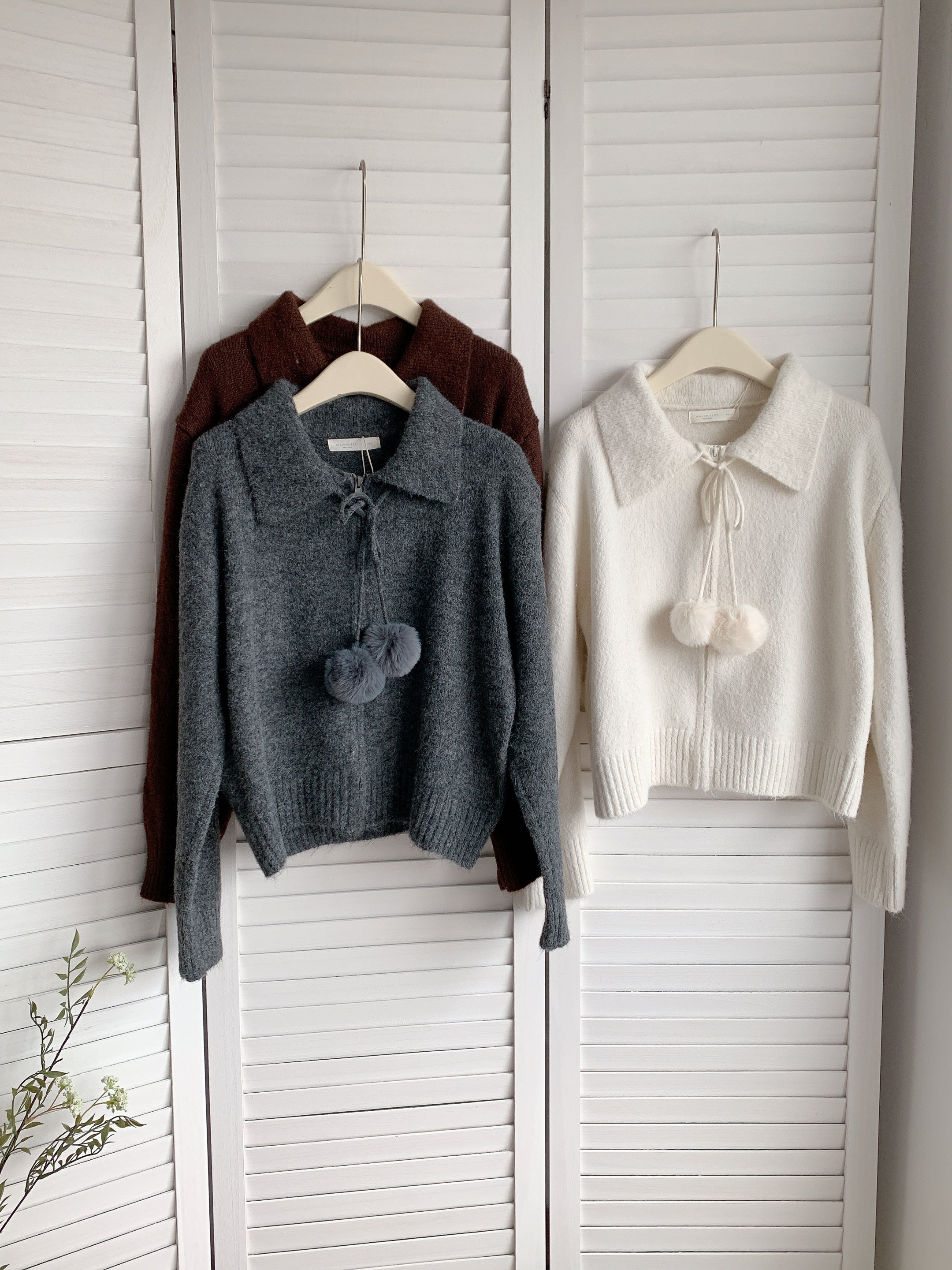 HELLO MILK TEE- 85879 翻領上衣