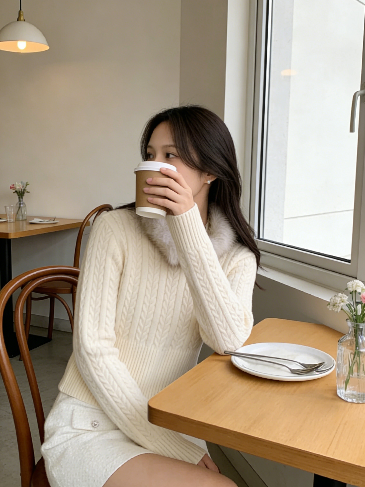 HELLO MILK TEE- 85893 扭花針織衫