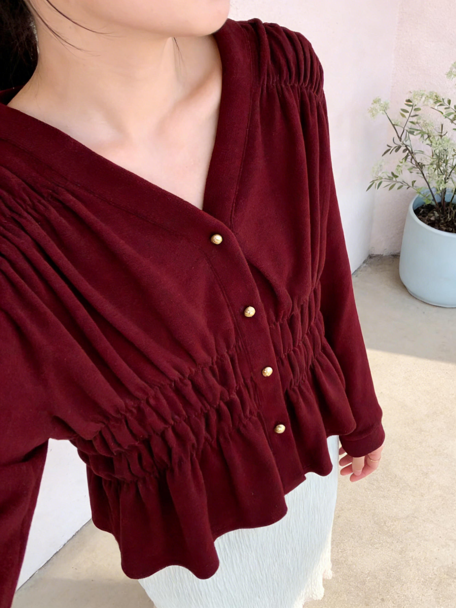 HELLO MILK TEE- 85643 質感小衫