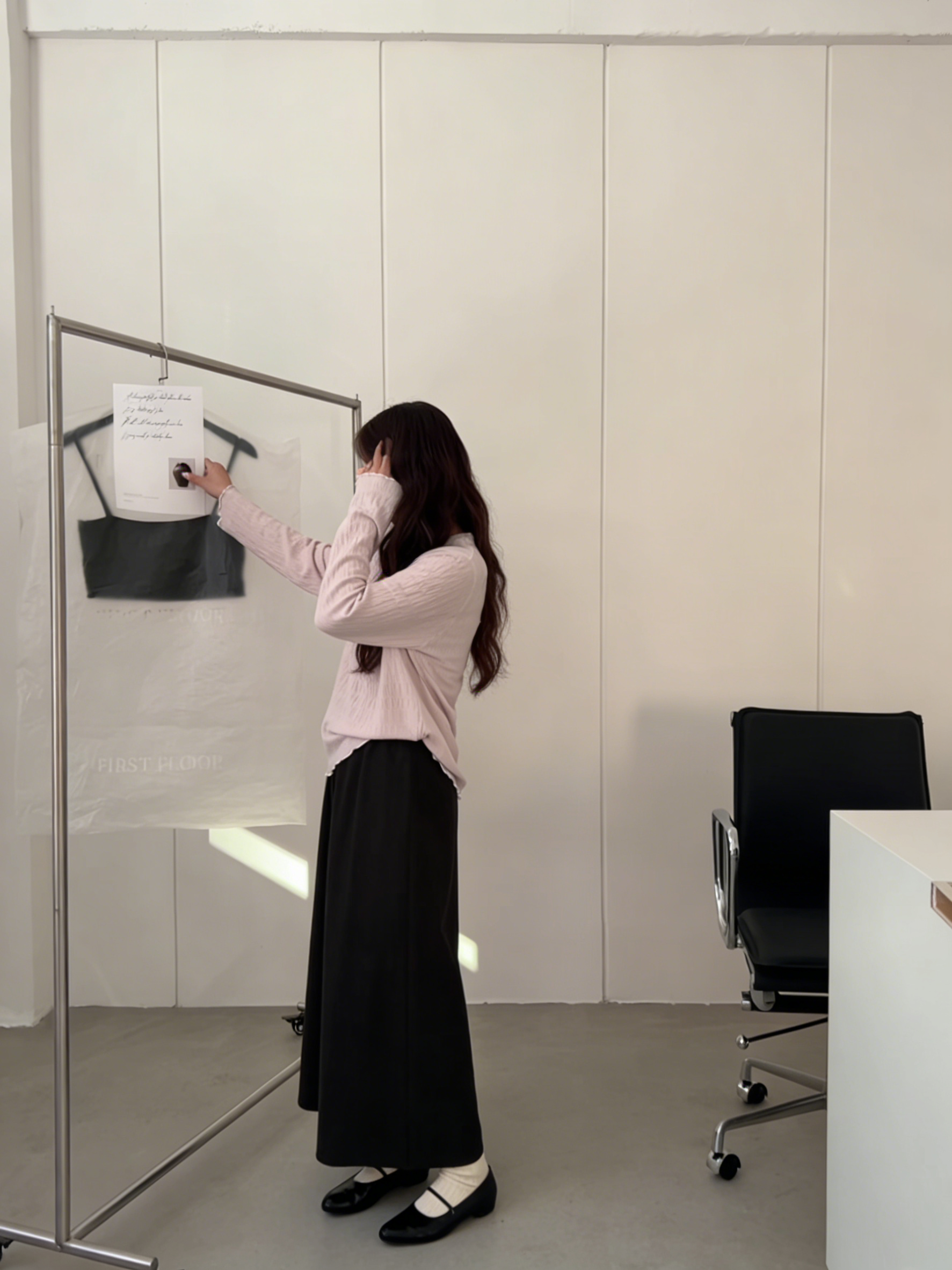 HELLO MILK TEE- 85932 木耳邊上衣