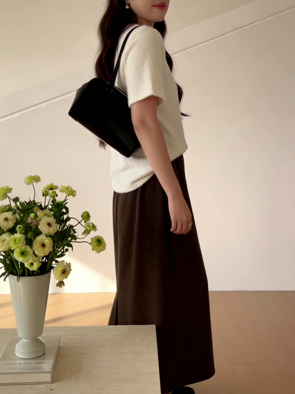 HELLO MILK TEE- 85833  百搭半裙