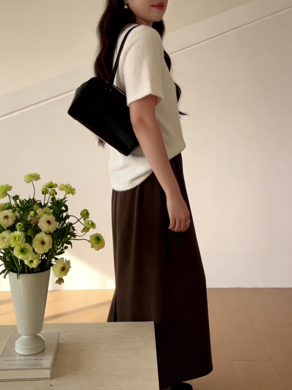 HELLO MILK TEE- 85833  百搭半裙