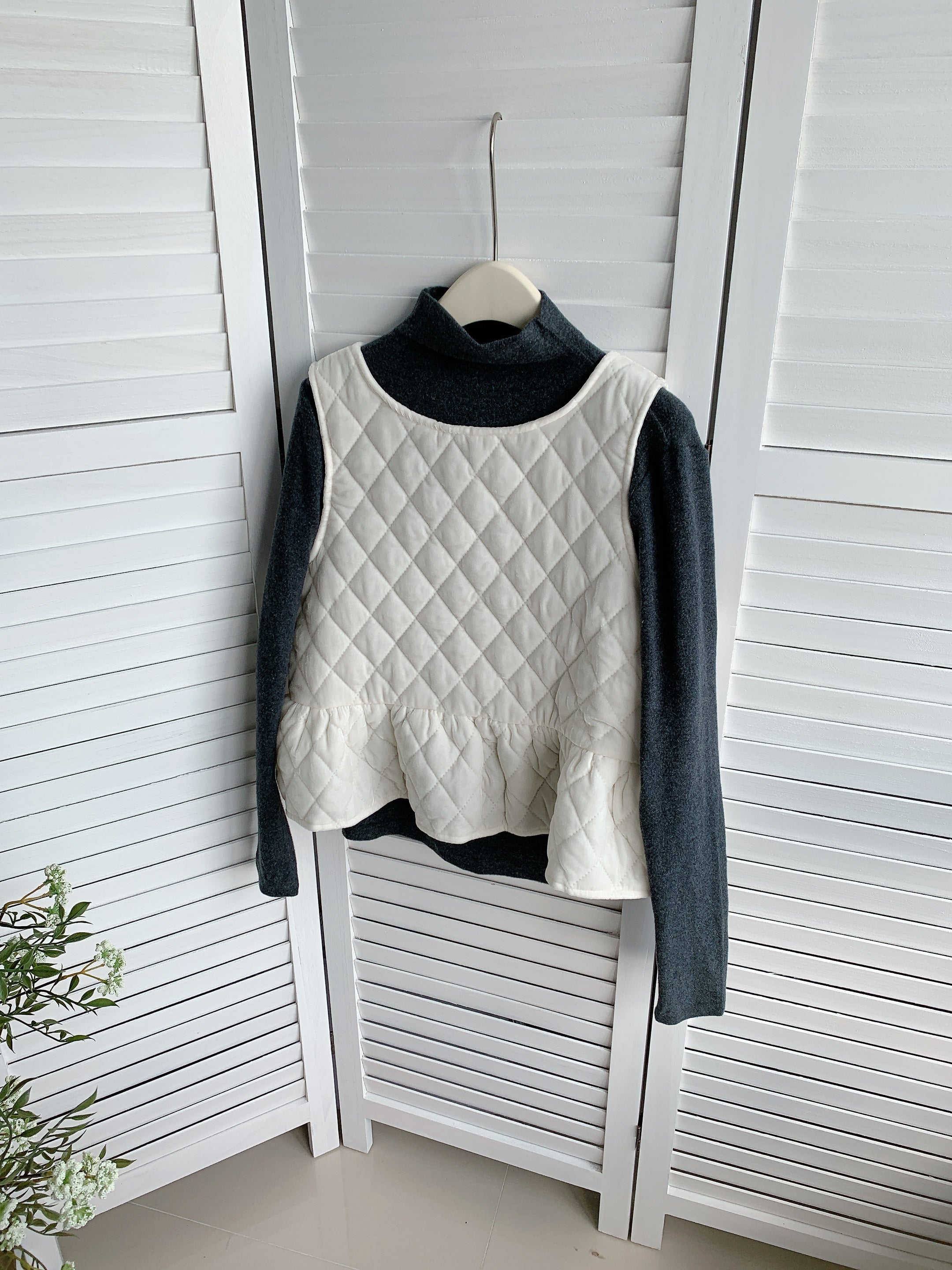 HELLO MILK TEE- 85805 韓系套裝