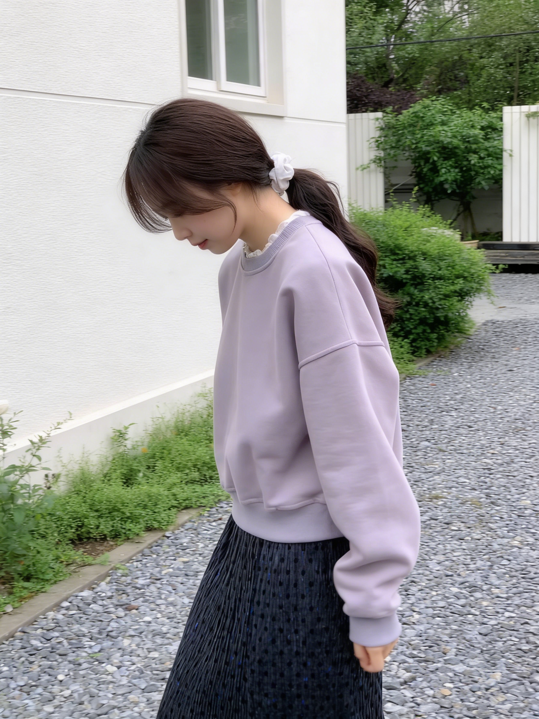 HELLO MILK TEE- 85685 圓領衛衣